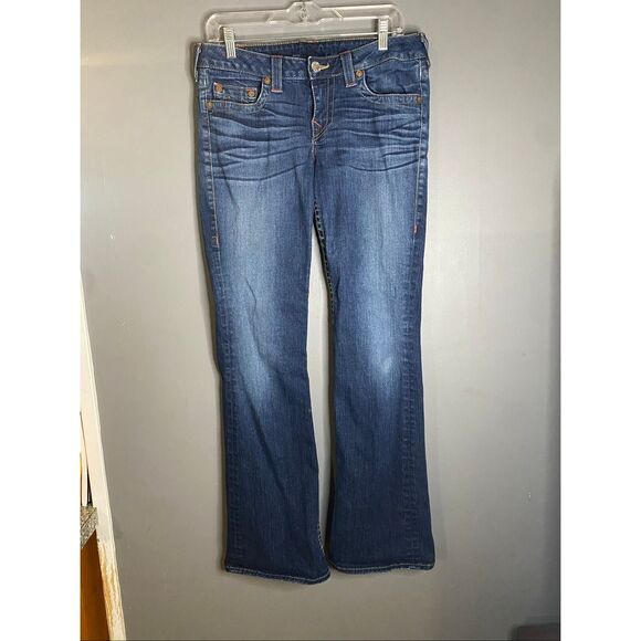 True Religion Joey Low Rise Bootcut Jeans Size 32 - Picture 1 of 5